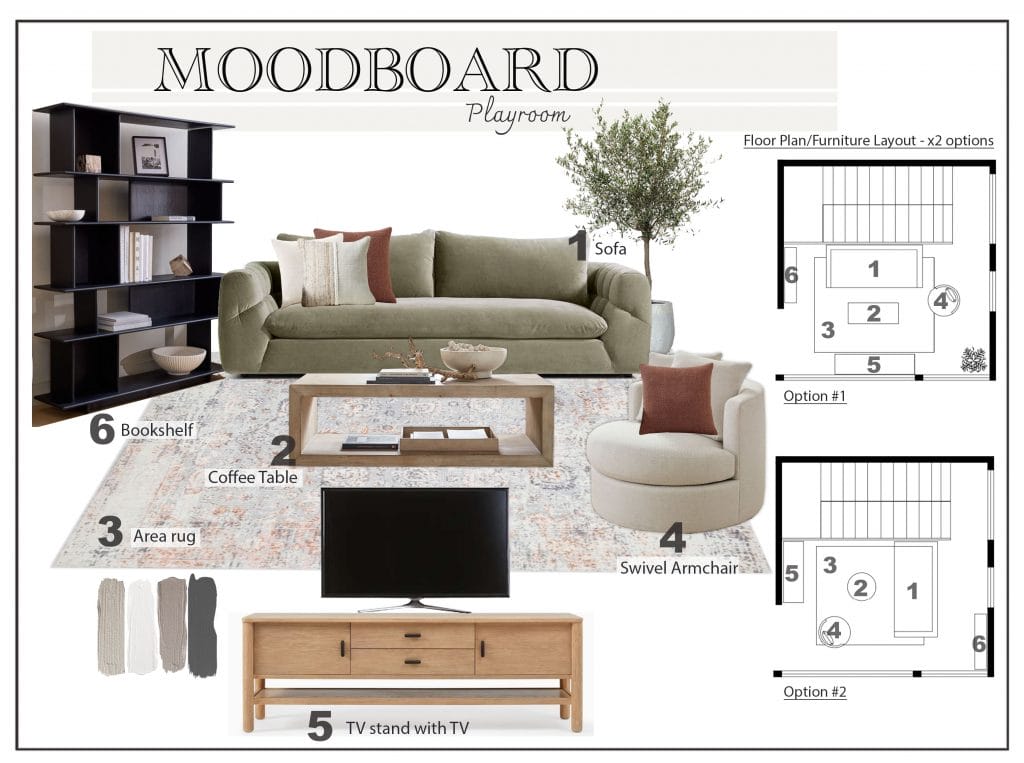 Preliminary proposal by Decorilla designer, Marine H.