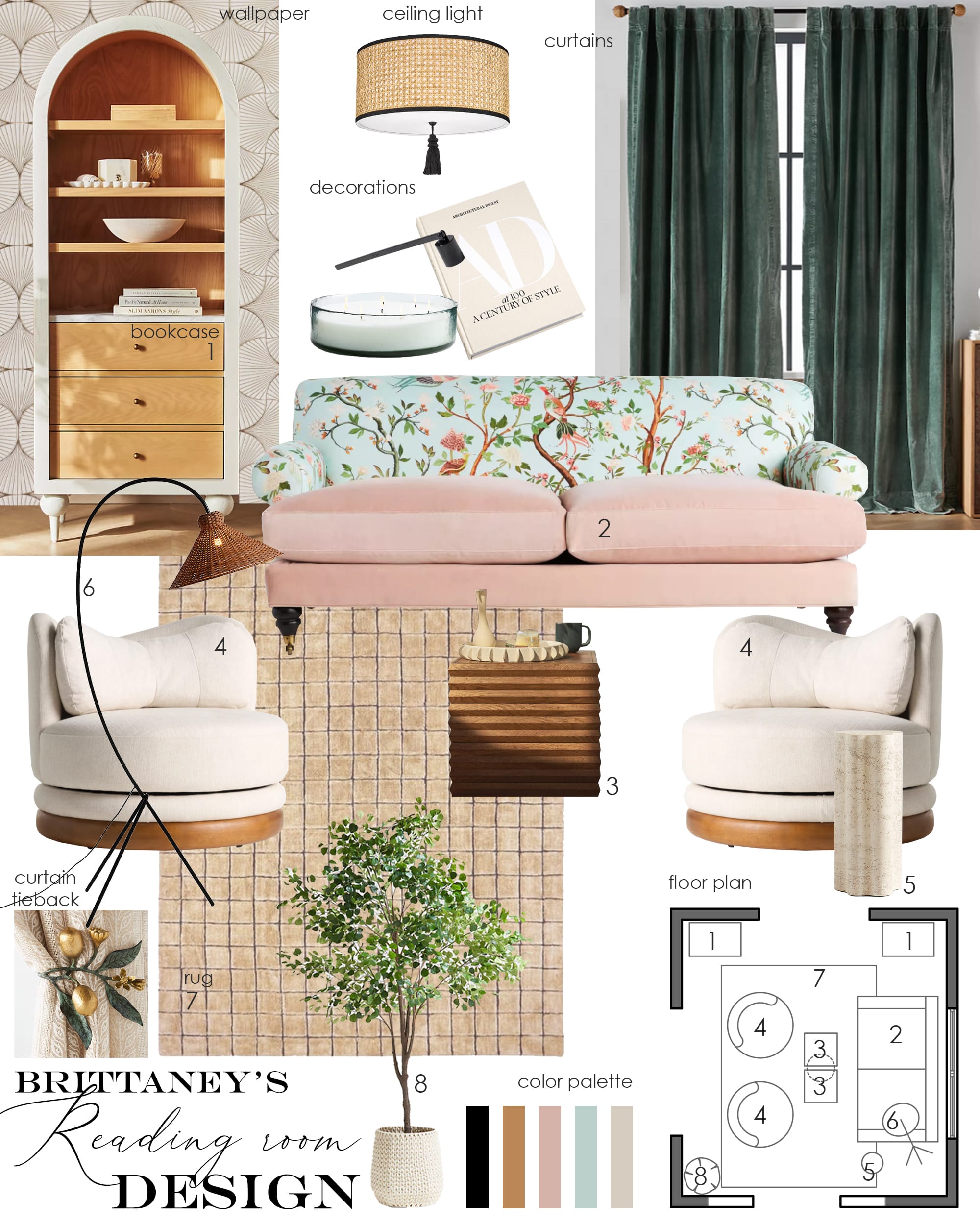Before & After: Eclectic Reading Room and Home Office Design ...