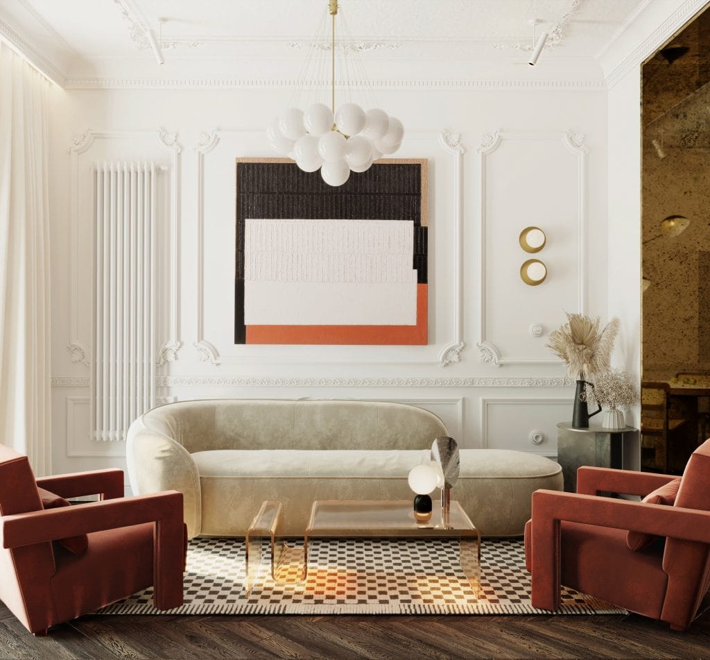 Modern classic interior design by Decorilla designer, Kristina B. 