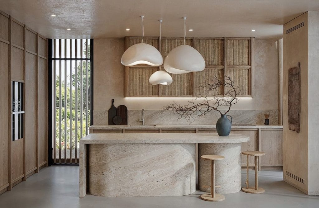 Curved kitchen cabinet trends by Decorilla designer Eduart B.