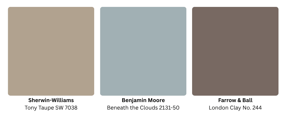Earth-tone furniture and walls scheme