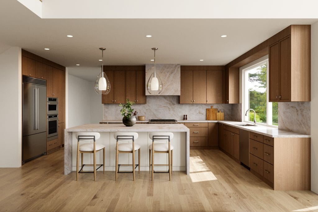 Modern minimal kitchen interior by Decorilla