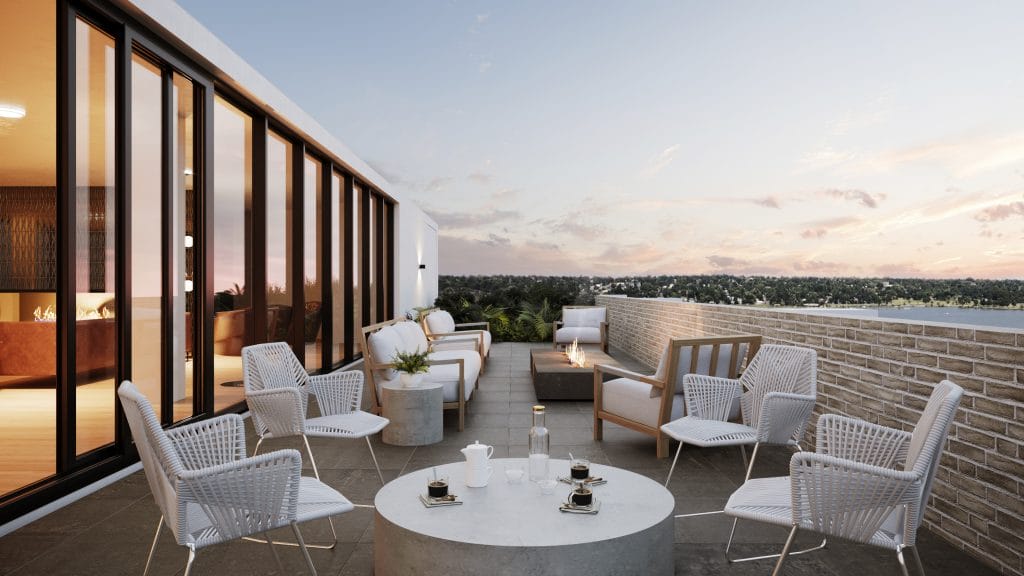 Modern organic patio by decorilla designer, Sharlene Y. 