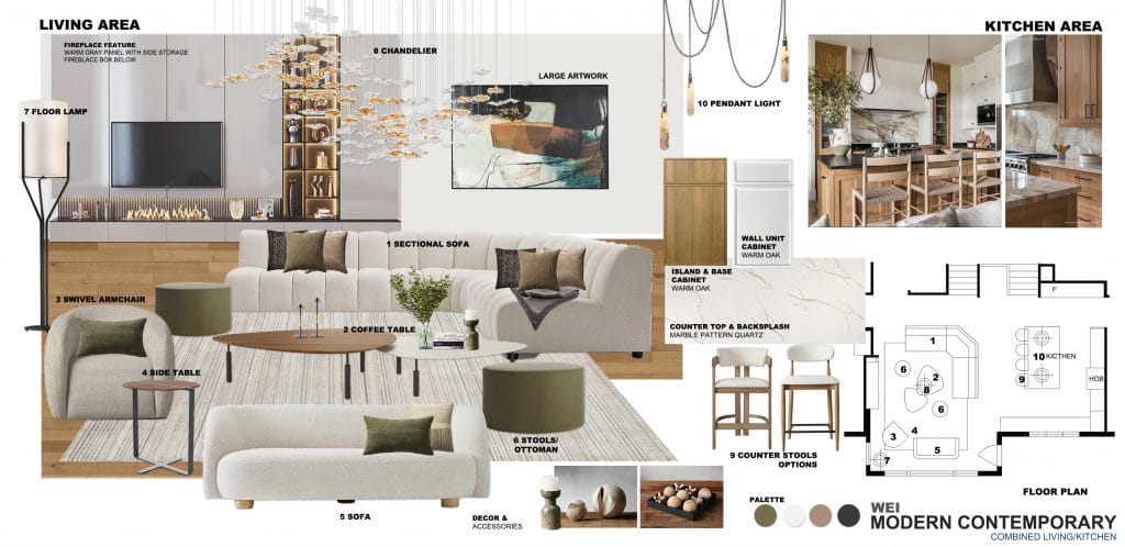 Preliminary proposal by Decorilla designer, Ibrahim H.