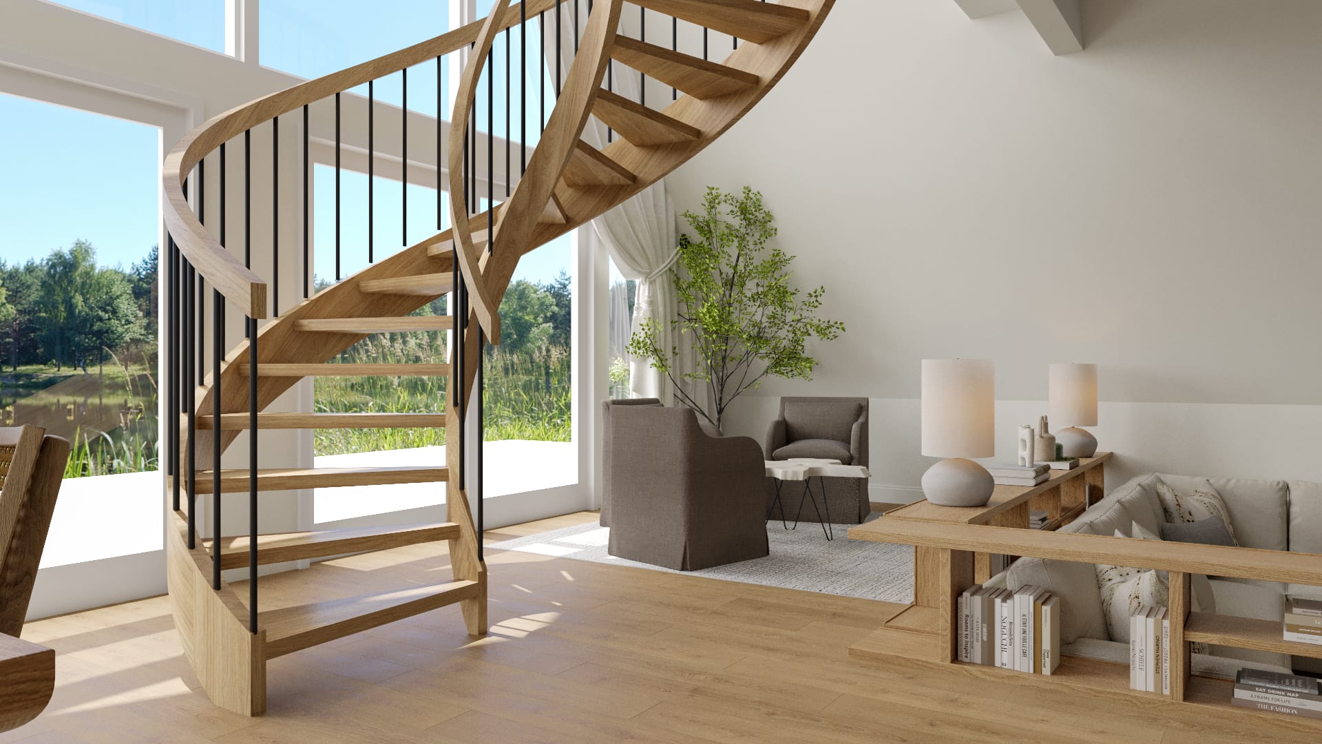 Before & After: Contemporary A-Frame Interior Design