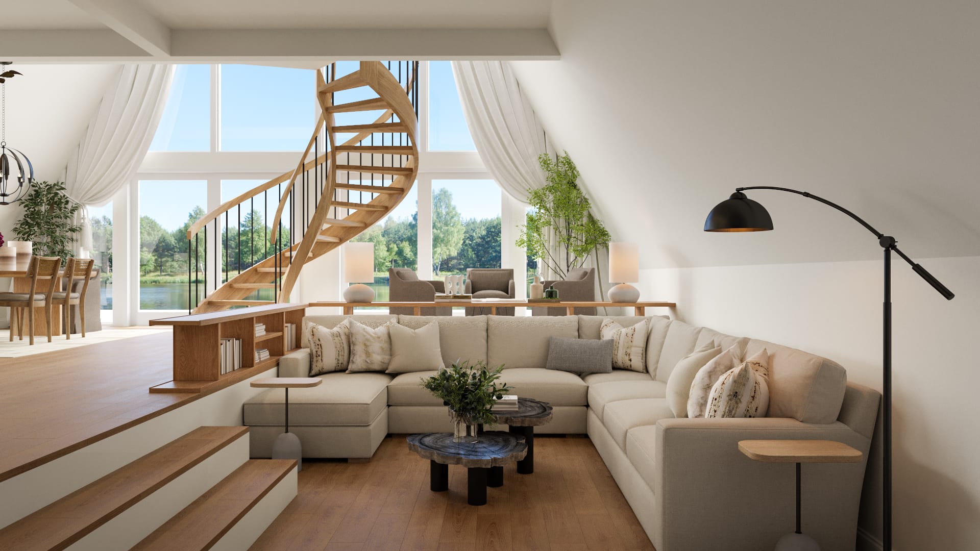 Before & After: Contemporary A-Frame Interior Design
