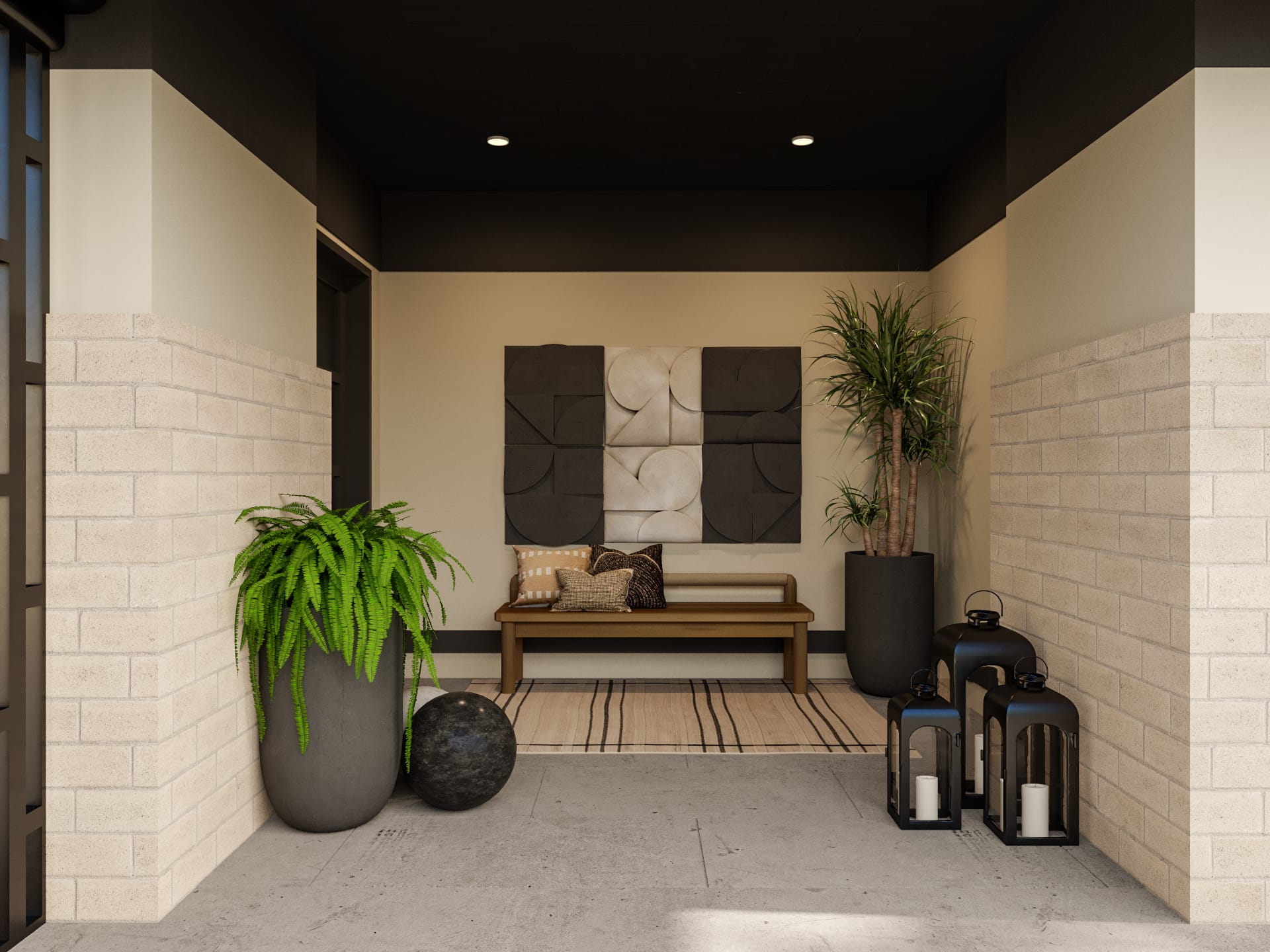 Before & After: Organic Modern Outdoor Entryway Design - My Property Life