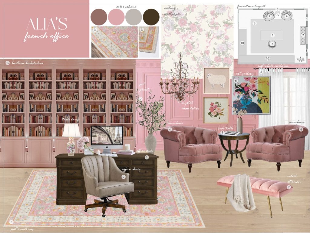 Preliminary proposal by Decorilla designer, Sharné L.