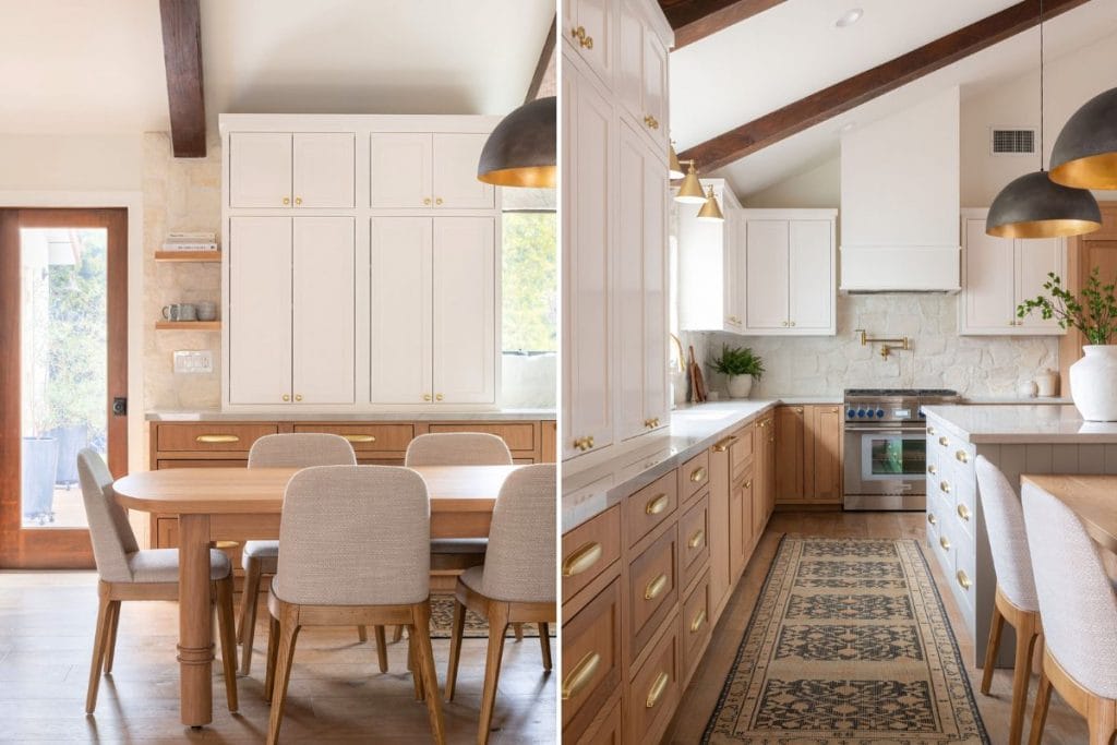 Transitional cashmere kitchens by DECORILLA designer, Laura R.