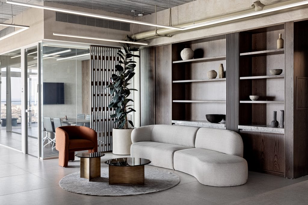Workplace design trends in an office interior by Decorilla designer, Yosef R.