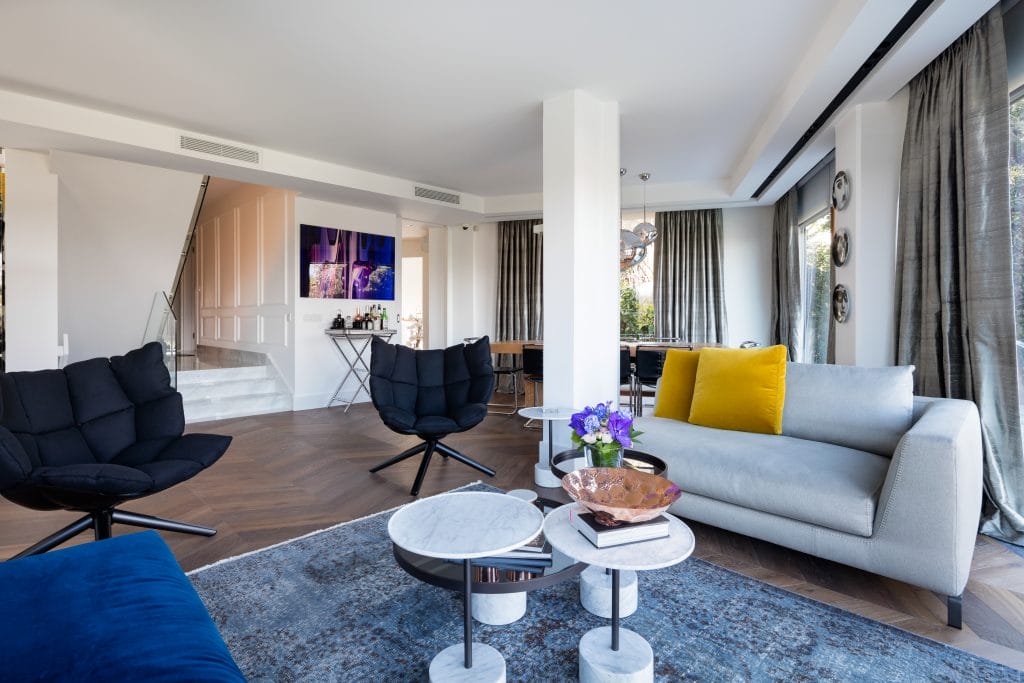 Furniture trends 2026 in a contemporary interior by Decorilla designer, Meric S