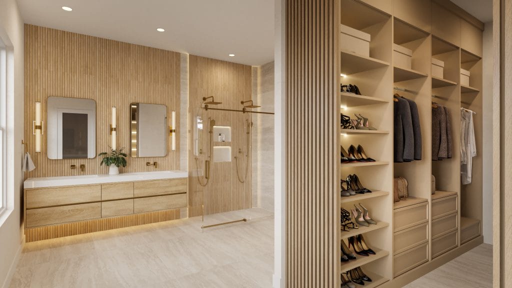 Luxury bathroom renovation design by Decorilla