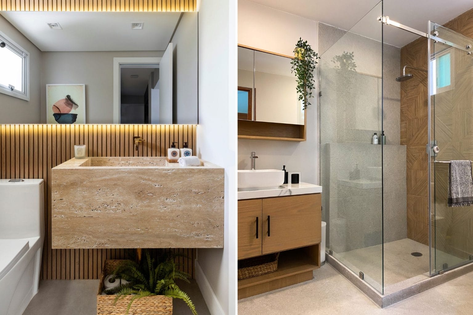 Curated visual reference: Gallery Detail: Before After Luxury Bathroom Remodel