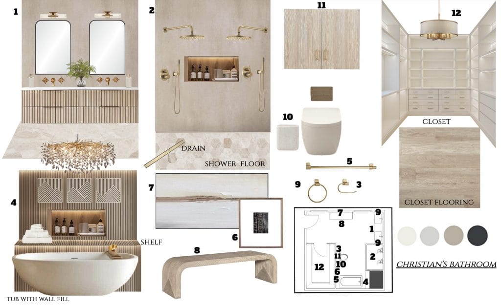 Preliminary proposal by Decorilla designer, Kamila A.