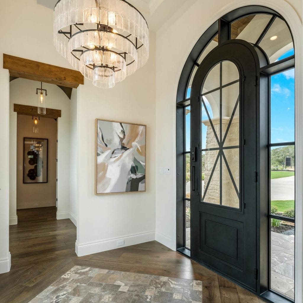 Elegant entryway by Decorilla designer, Erica G.