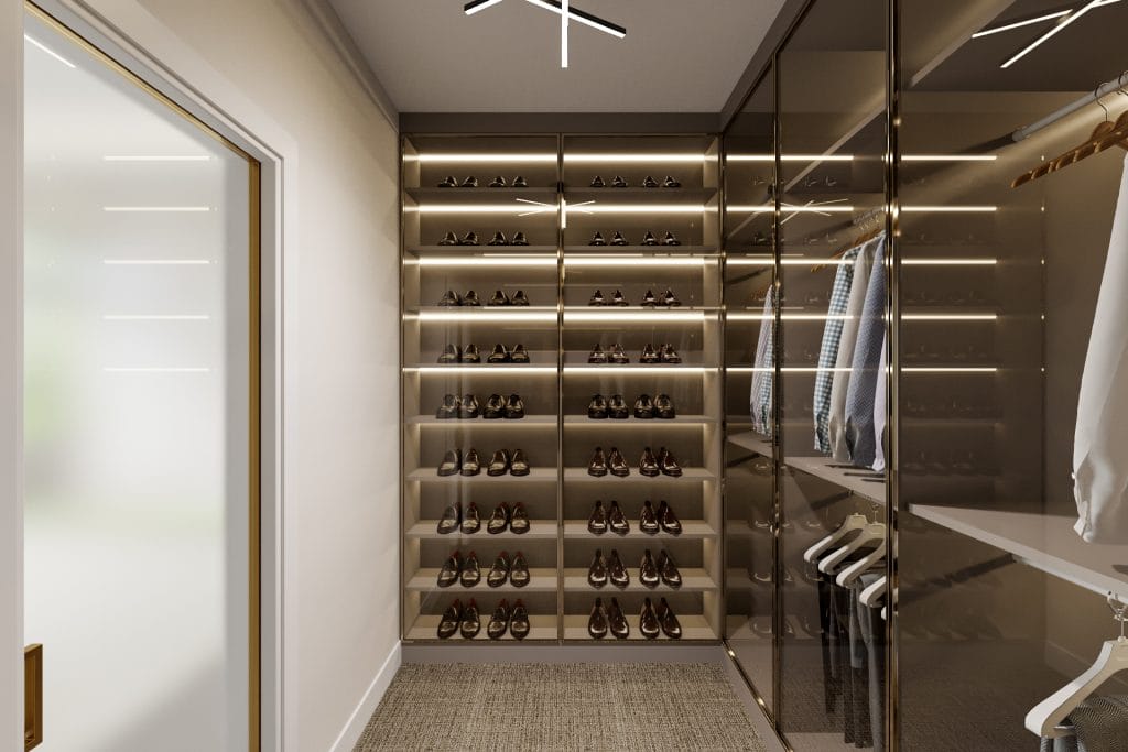His closet interior by Decorilla