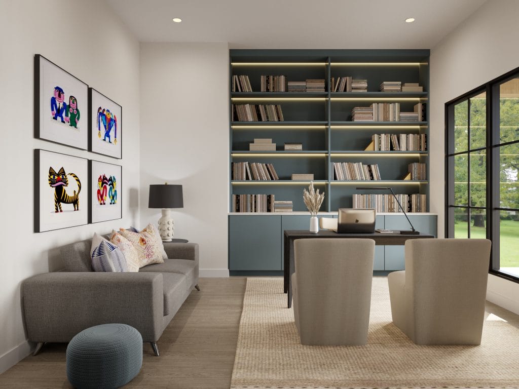 Home office interior design by Decorilla