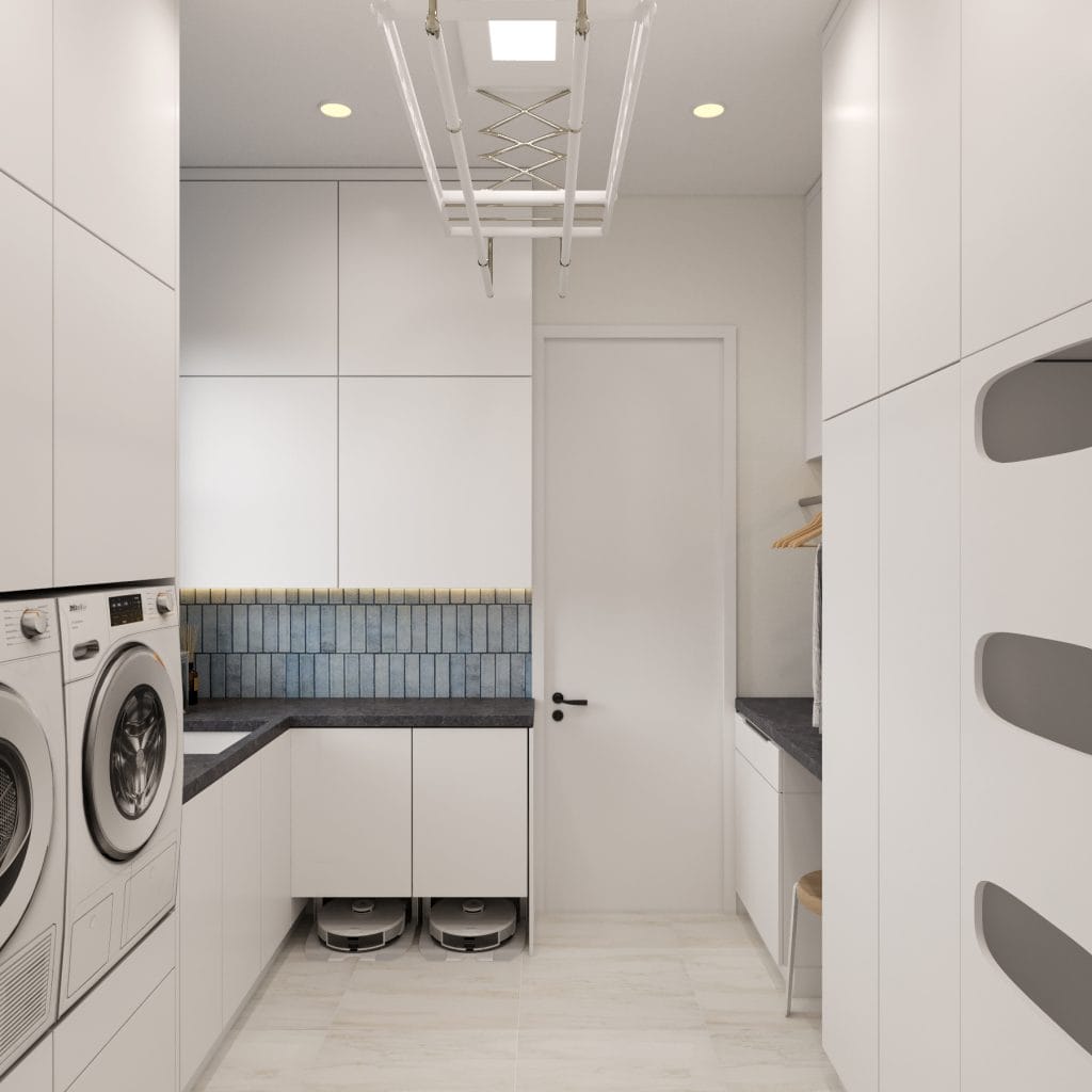 Laundry room interior by Decorilla