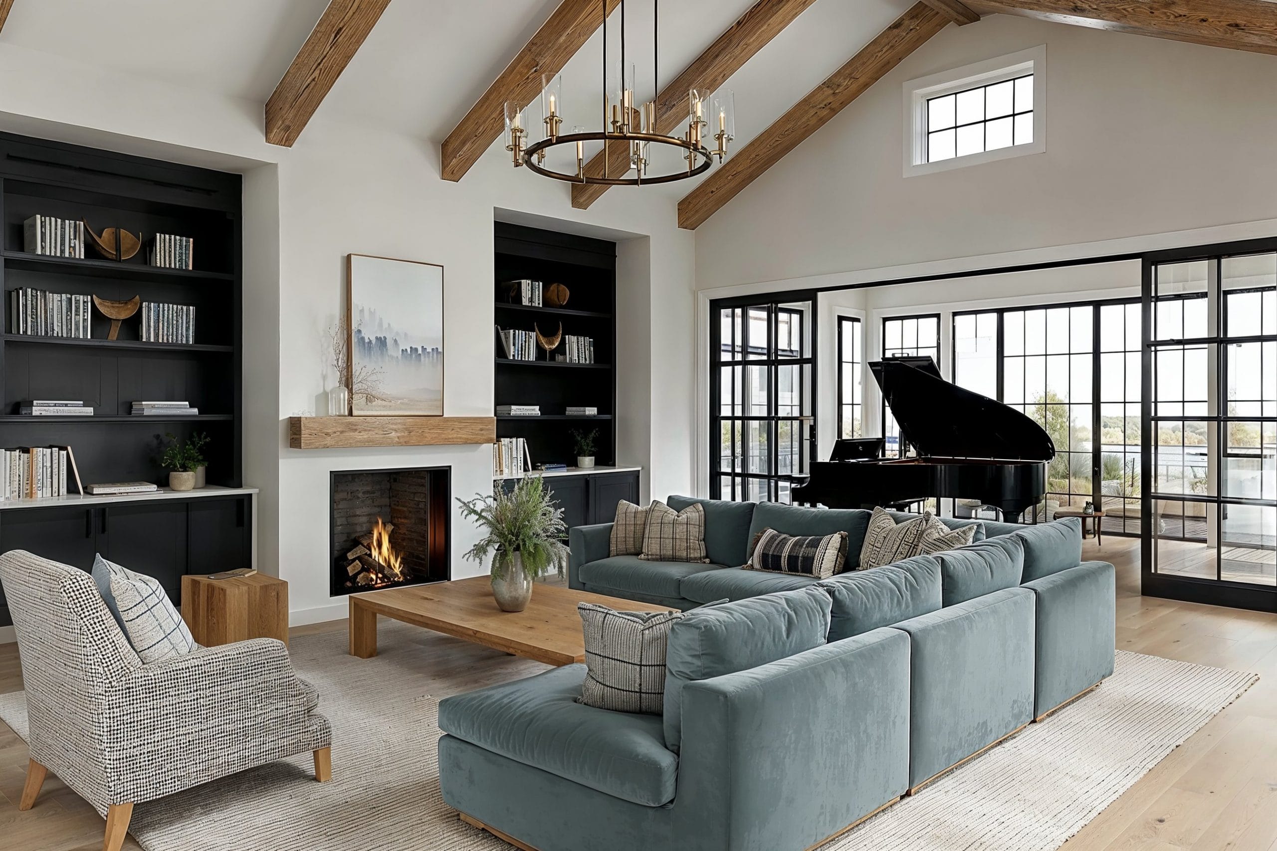 Modern new construction interior design by Decorilla