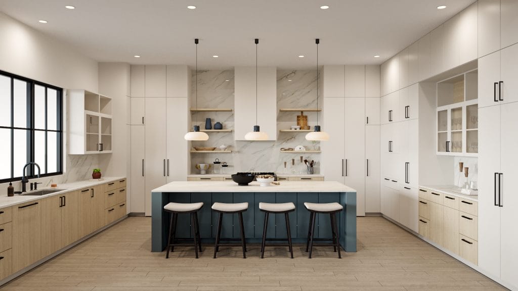 Modern new construction kitchen by Decorilla