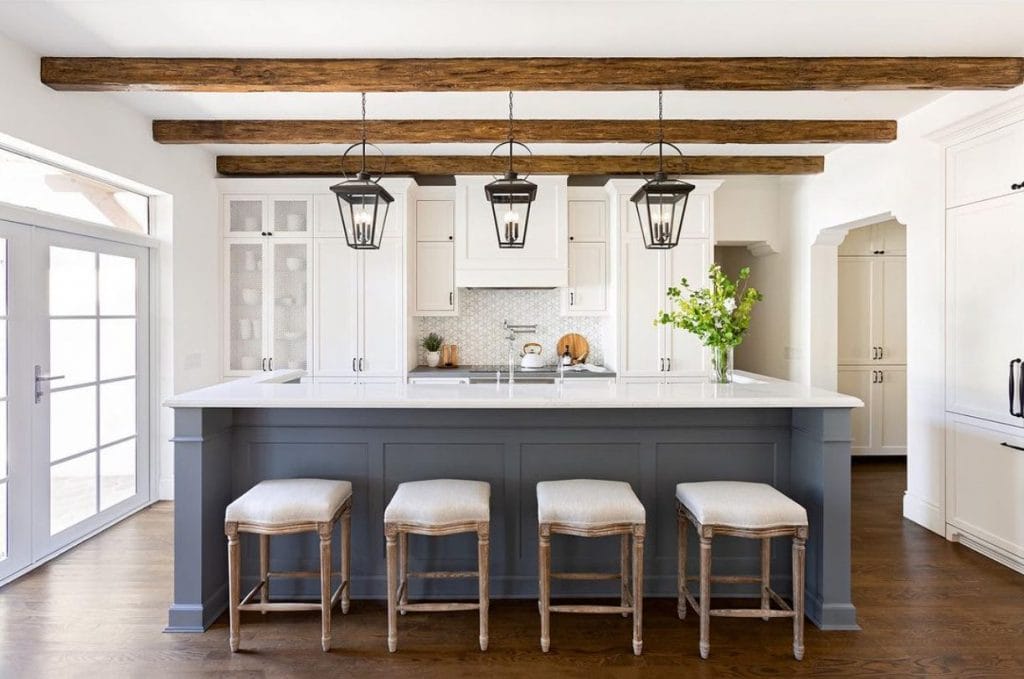 Modern new construction kitchen design by Decorilla designer Caroline M.