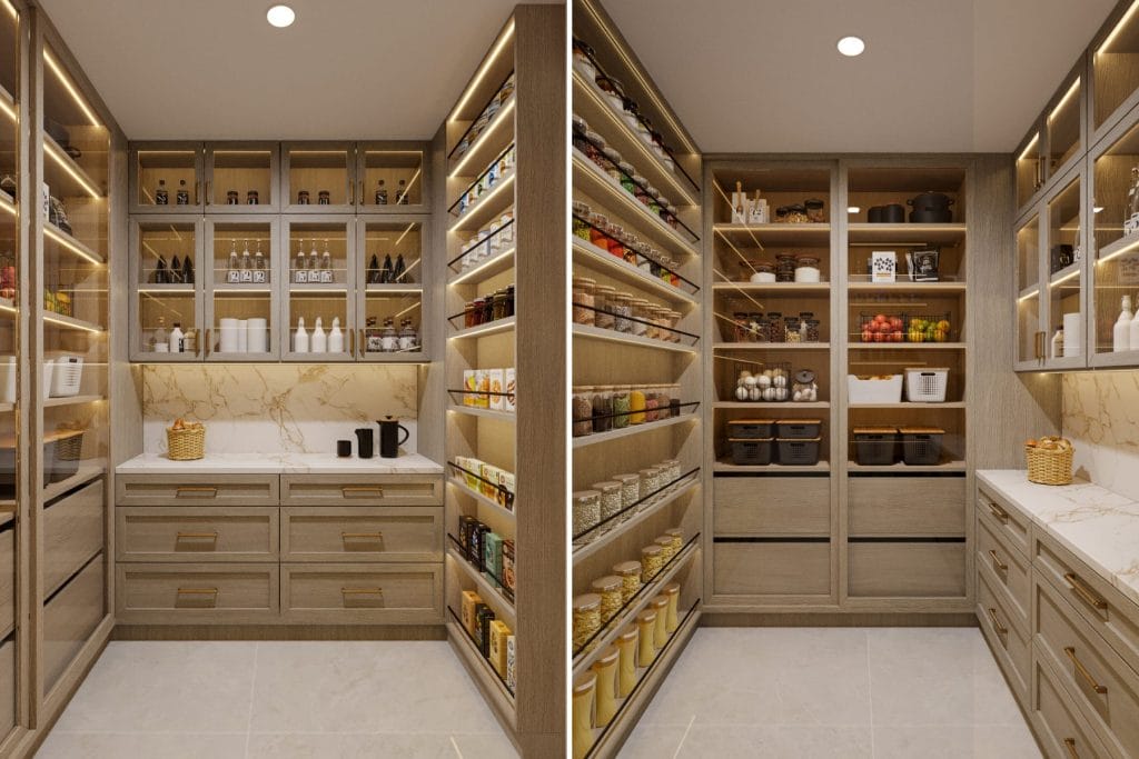 Pantry design by Decorilla