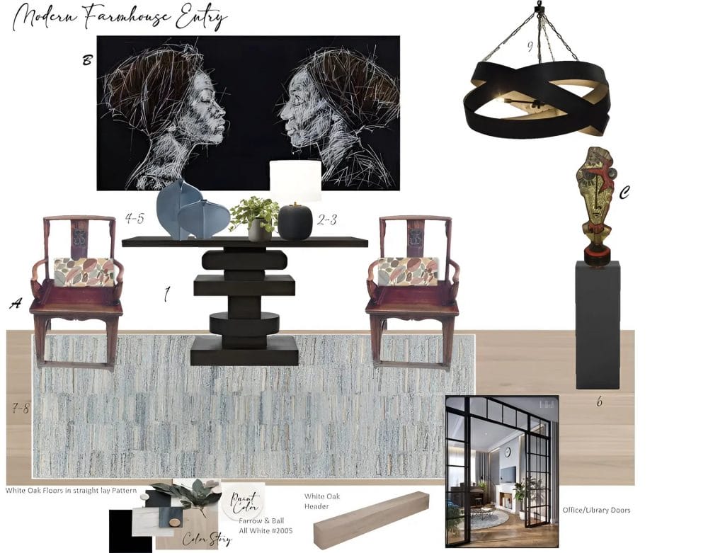 Preliminary proposal for a welcoming entryway by Decorilla