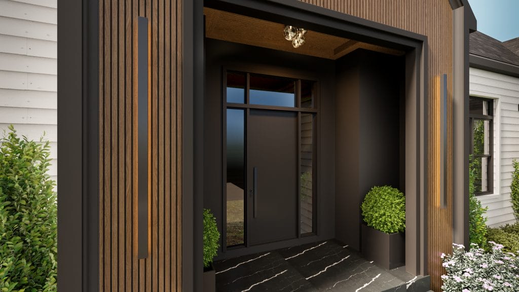 Transitional design style exterior by Decorilla