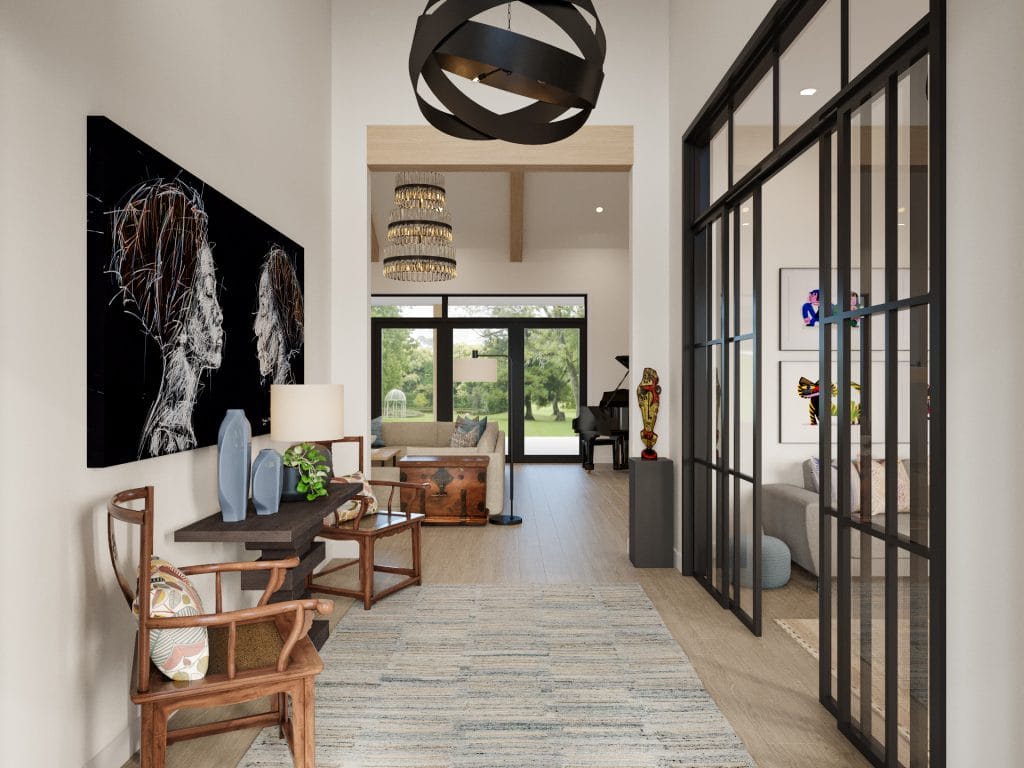 Welcoming entrance design by Decorilla