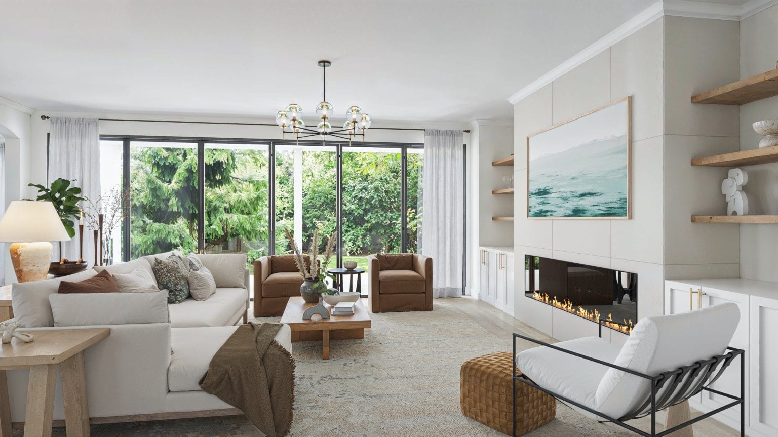 Before & After: Breezy Contemporary Coastal Interior Design - Decorilla ...