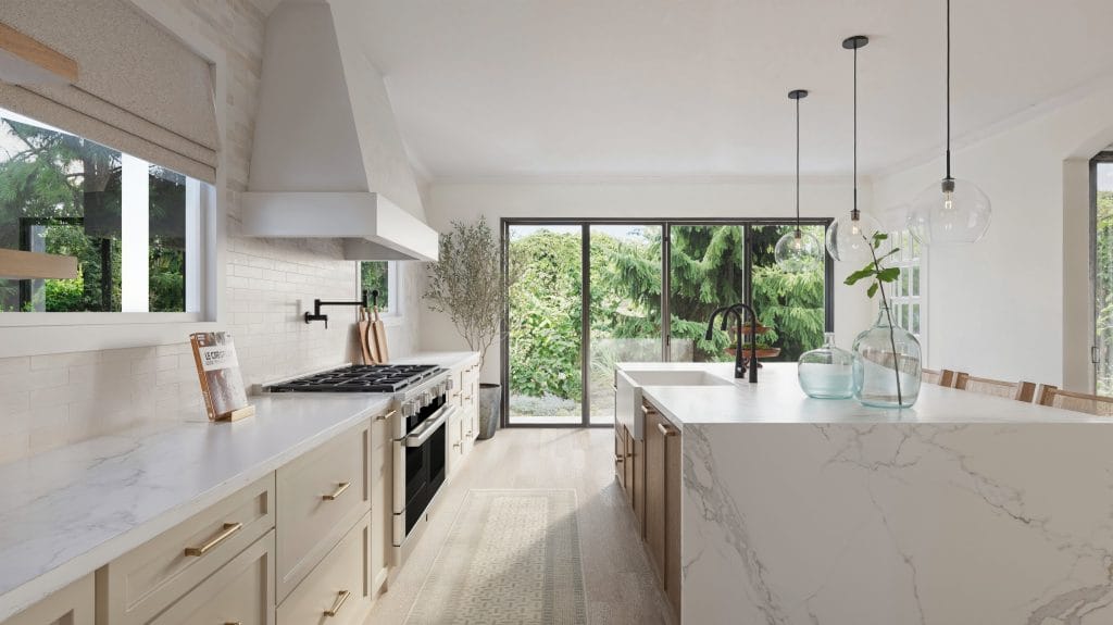 Contemporary coastal kitchen design by Decorilla