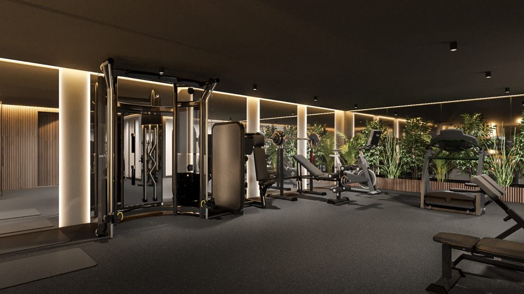 Gym and wellness spaces design by Decorilla