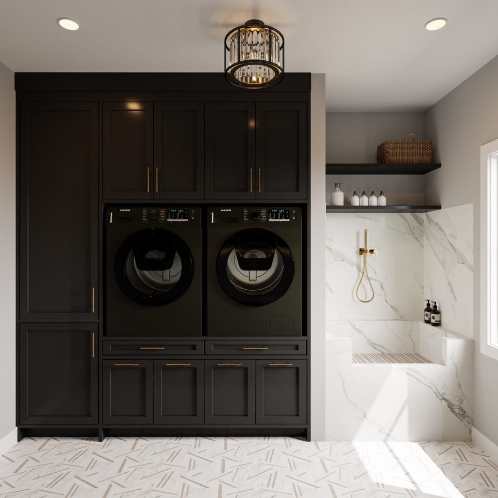 Laundry room design by Decorilla