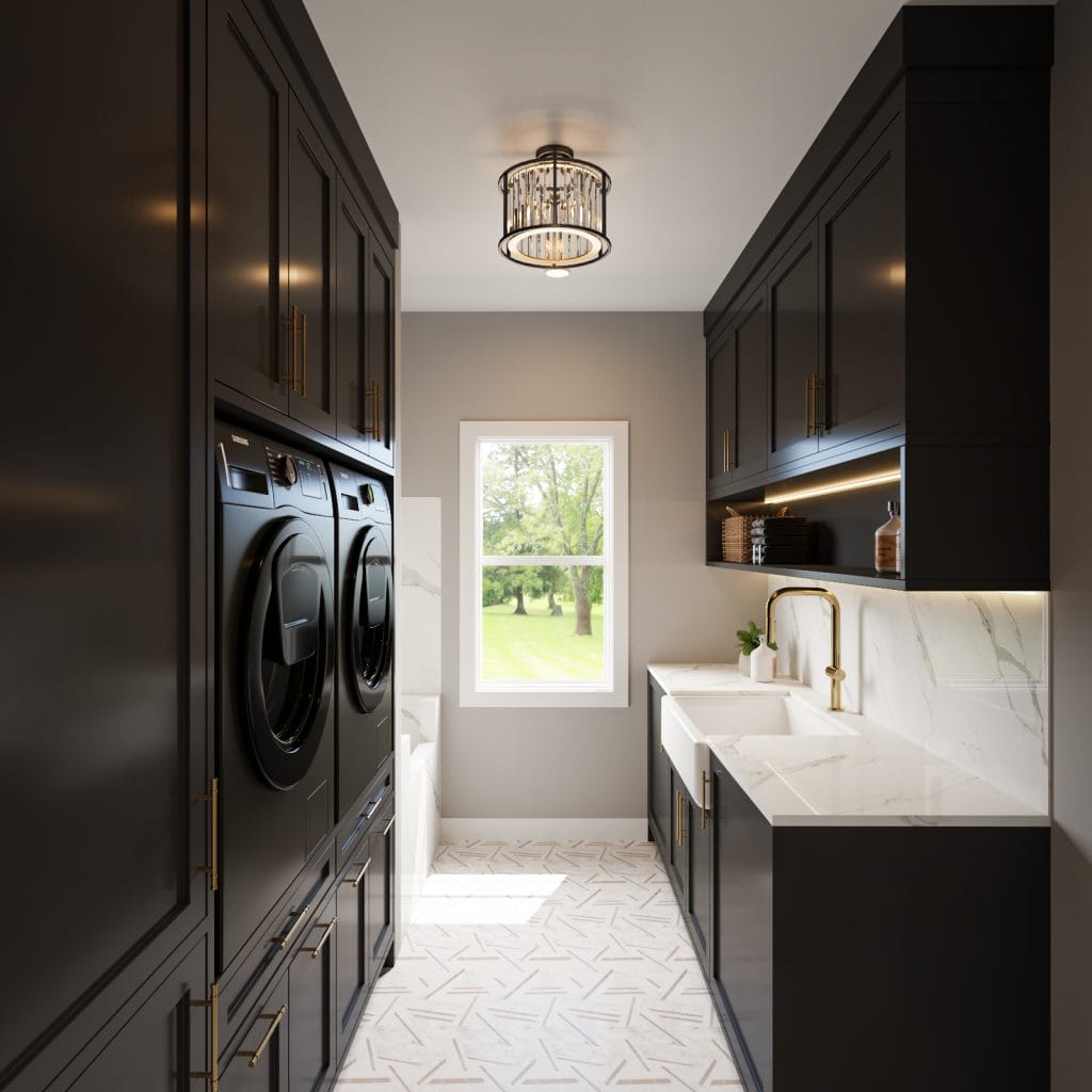 Laundry room interior by Decorilla