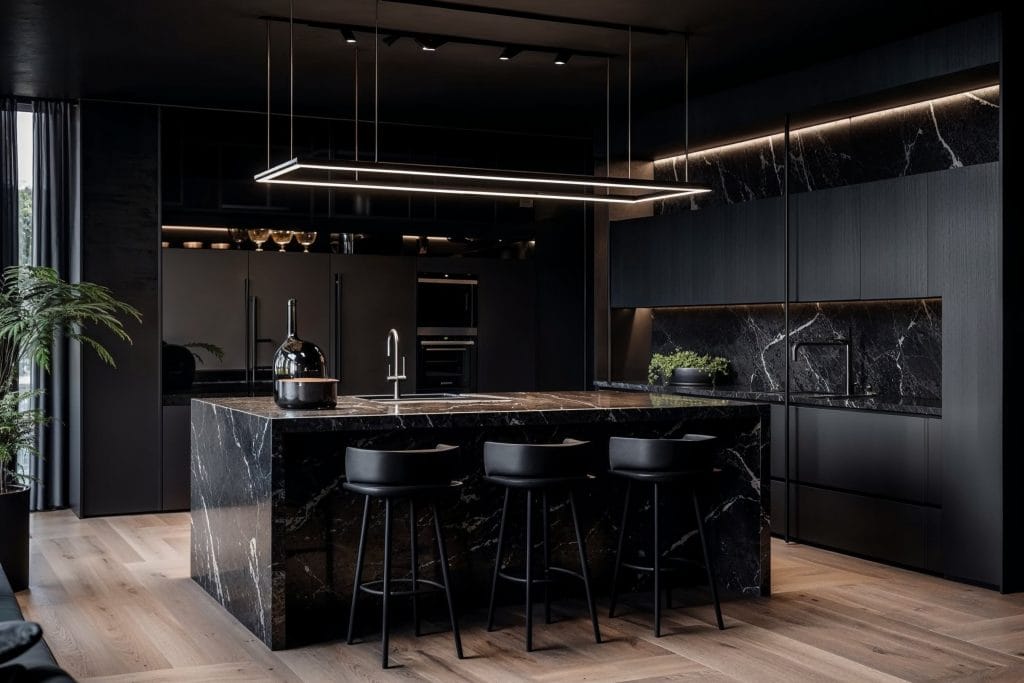 Modern moody kitchen ideas by DECORILLA