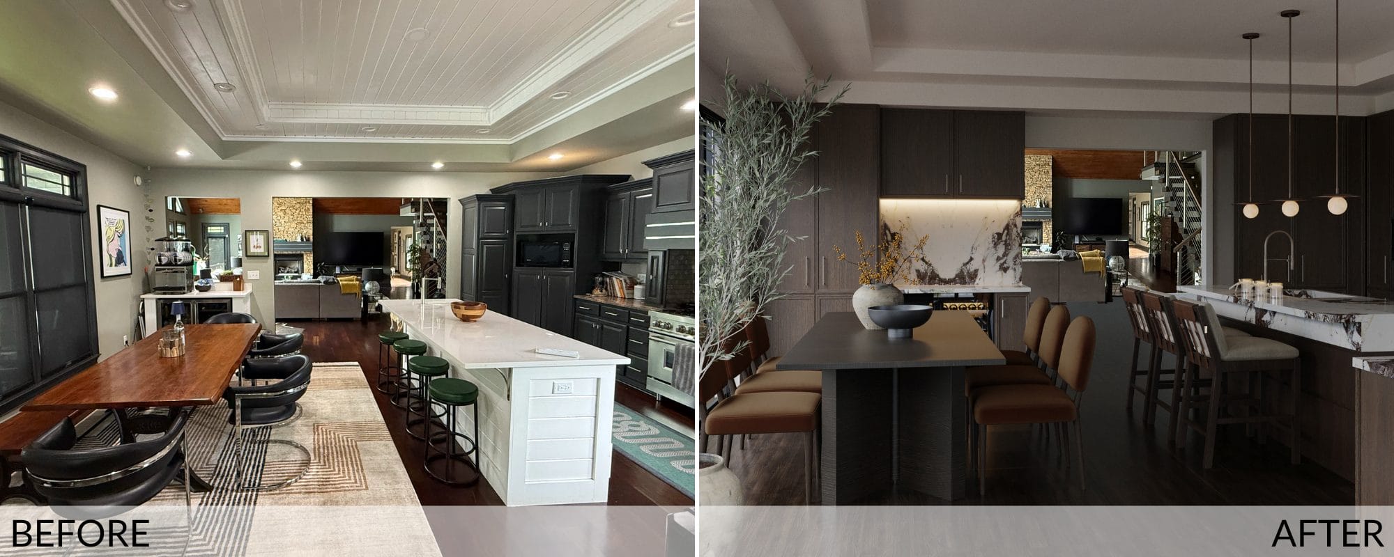 Before & After: Moody Kitchen Design - Decorilla