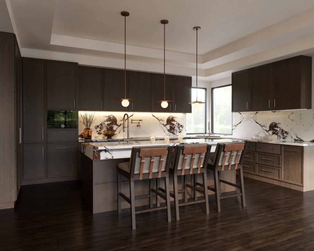 Moody kitchen design by Decorilla