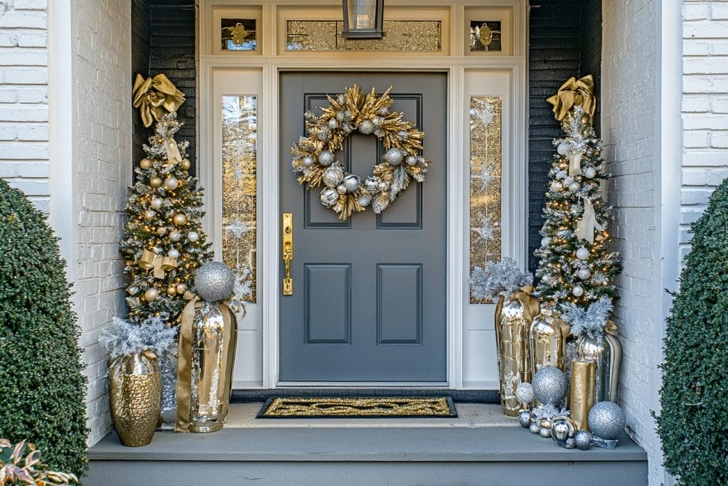 New years decorations - decorate for new years eve with a festive front door