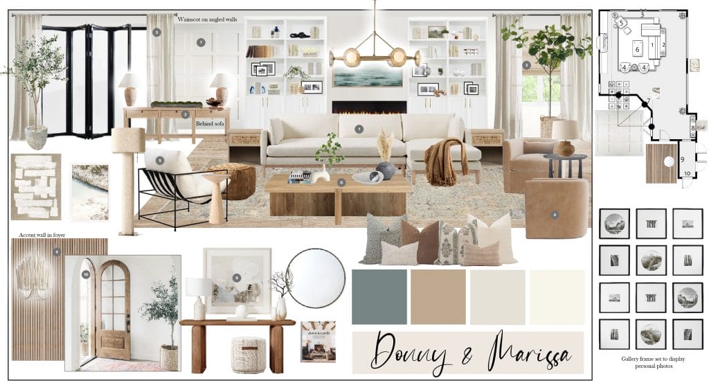 Preliminary proposal by Decorilla designer, Casey H.