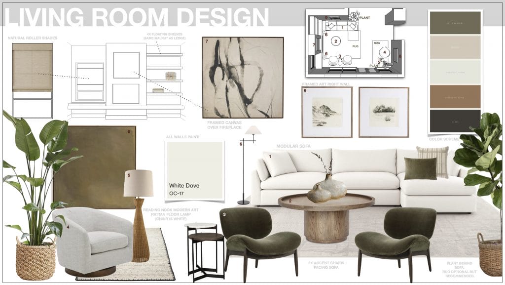 Preliminary proposal by Decorilla designer, Marya W.