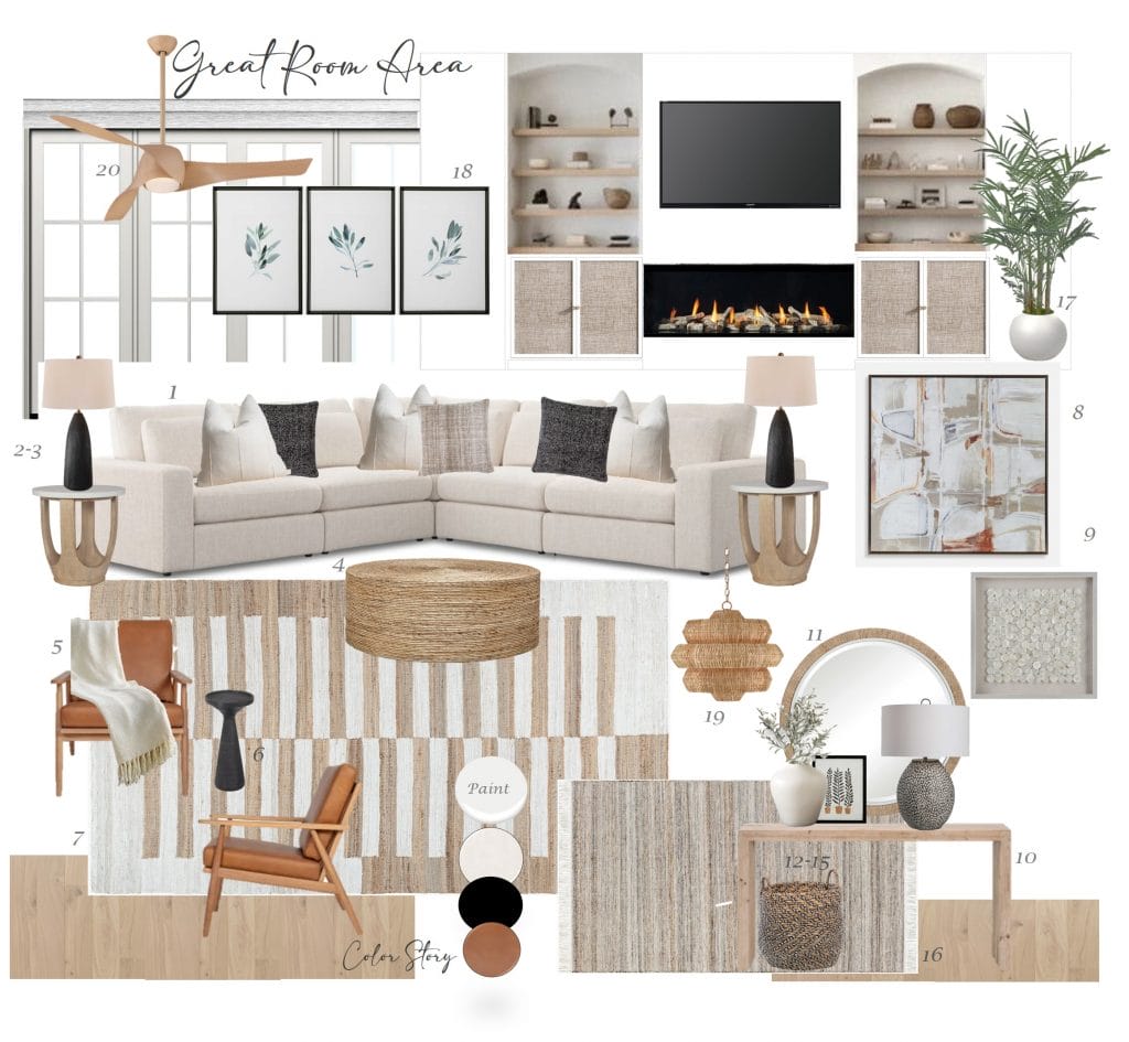 Preliminary proposal by Decorilla designer, Wanda P.