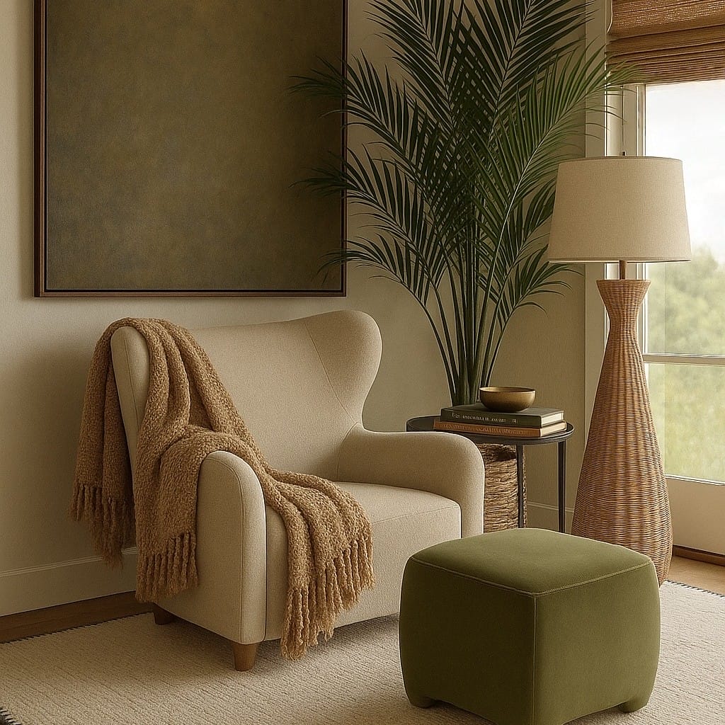 Reading nook design by Decorilla