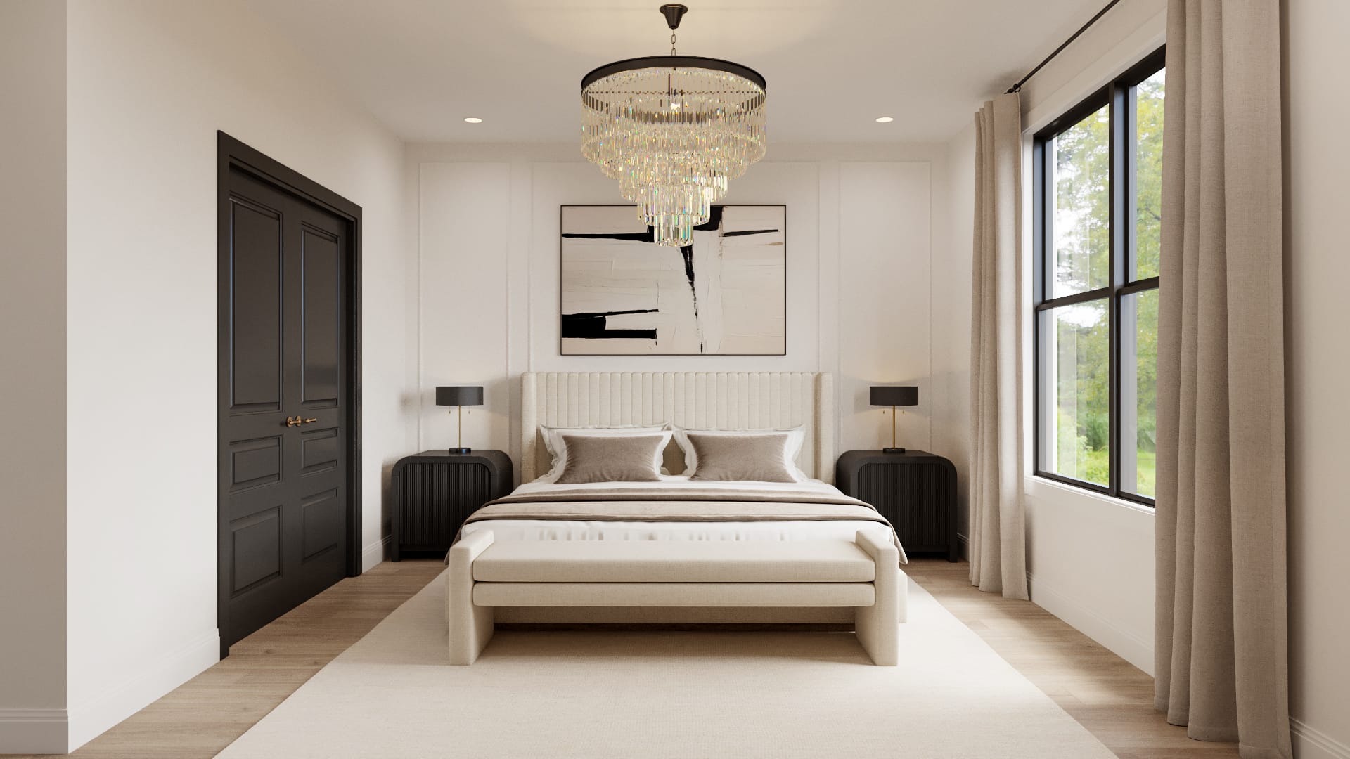 Before & After: Glam Transitional Home - Spare Bedroom Designs