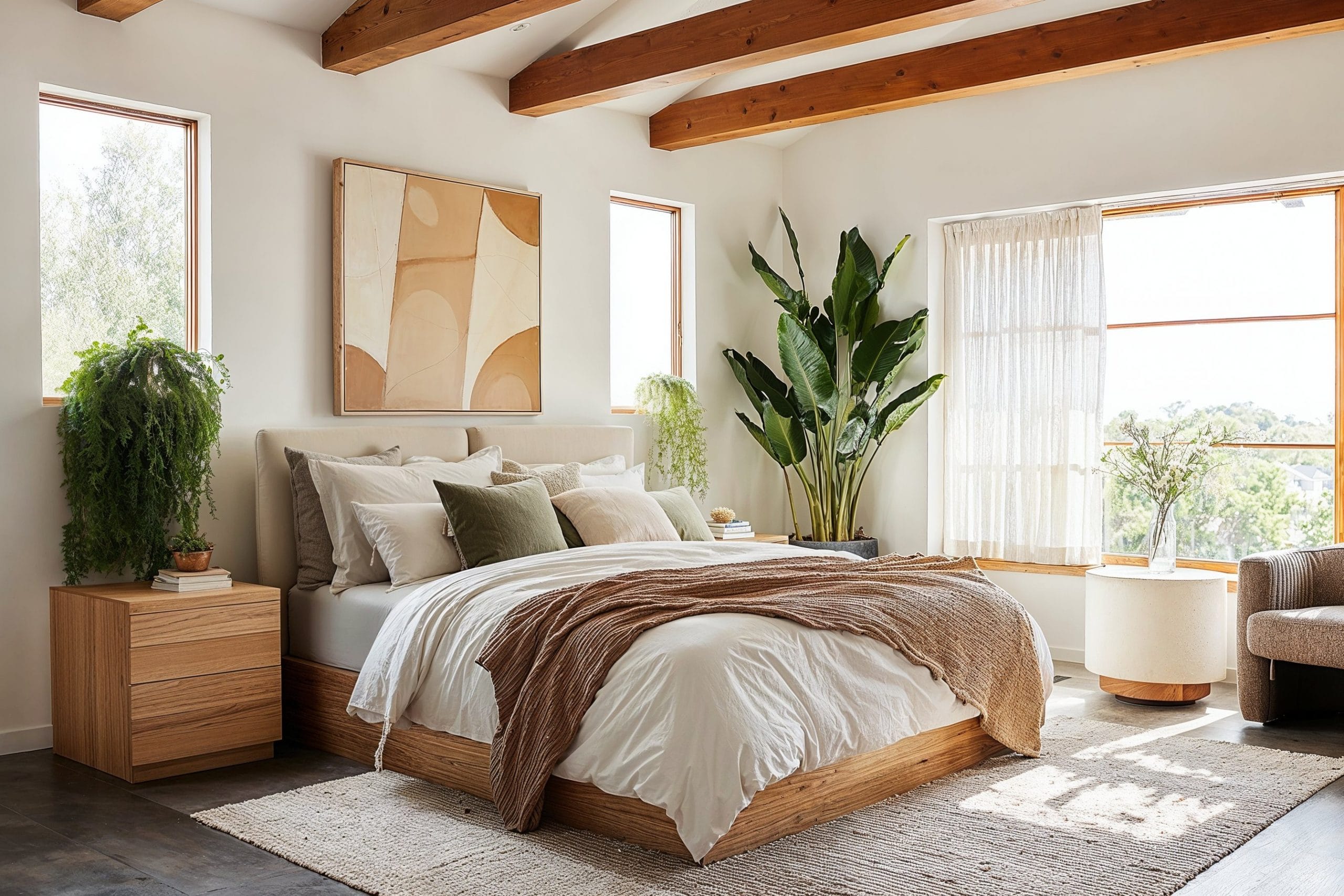 Before & After: Serene Boho Modern Bedroom