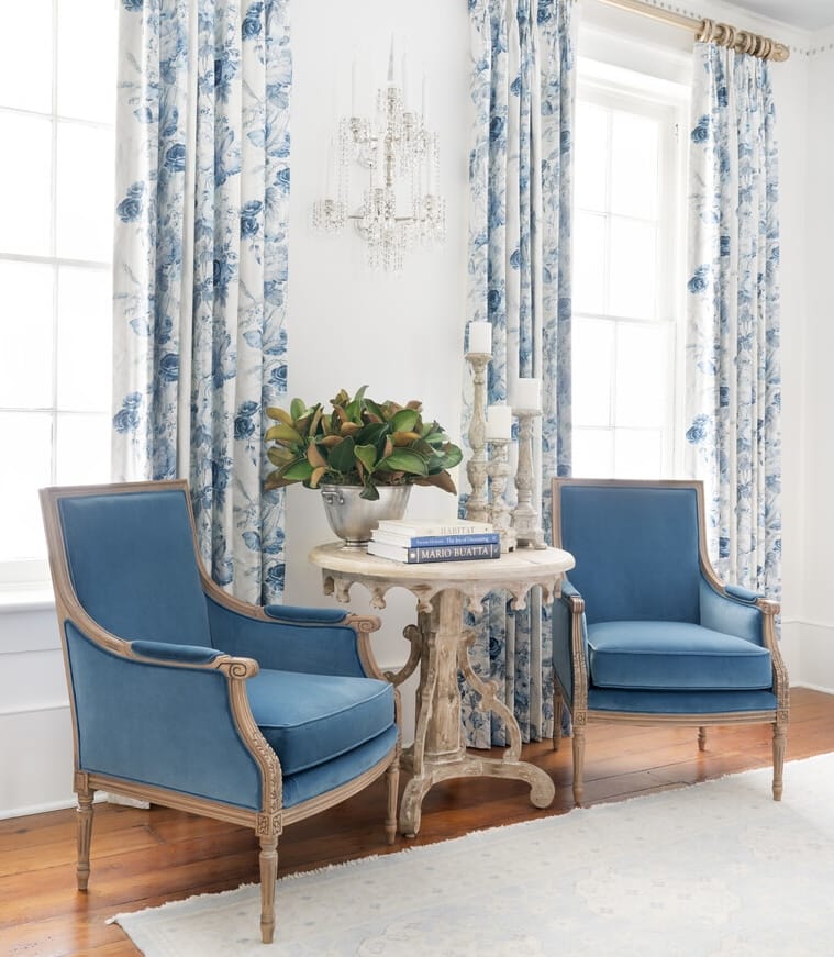 Transitional grandmacore interior by Decorilla designer, Lauren L.