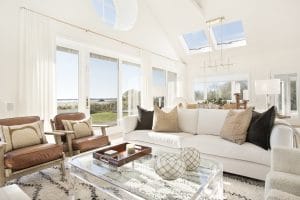 Breezy Contemporary Coastal Interior Design for a living room by Decorilla designer, Peter C.