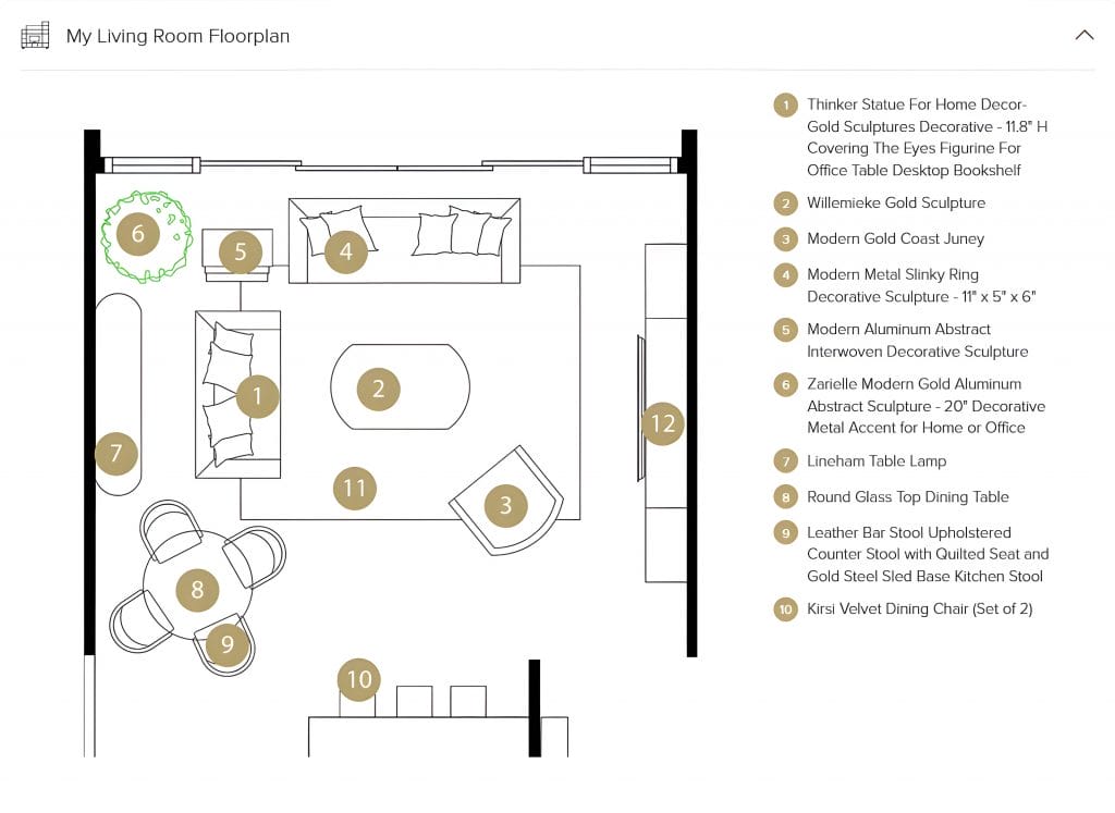Decorilla vs Spacejoy - Detailed floor plan by Decorilla