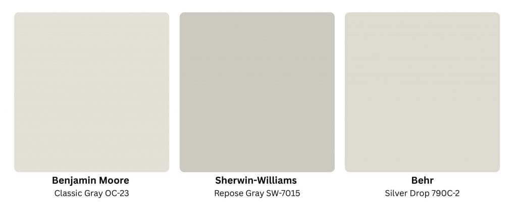 Gray neutral colors for a kitchen by DECORILLA