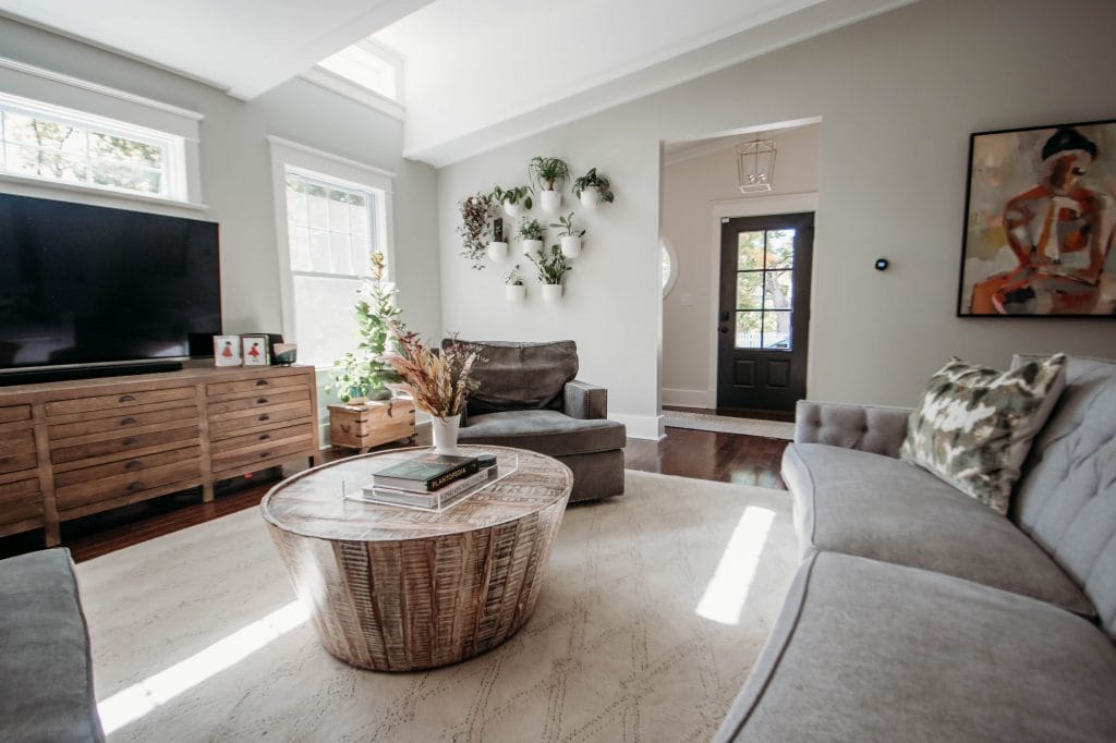 Living room by Decorilla designer, Katrina M.