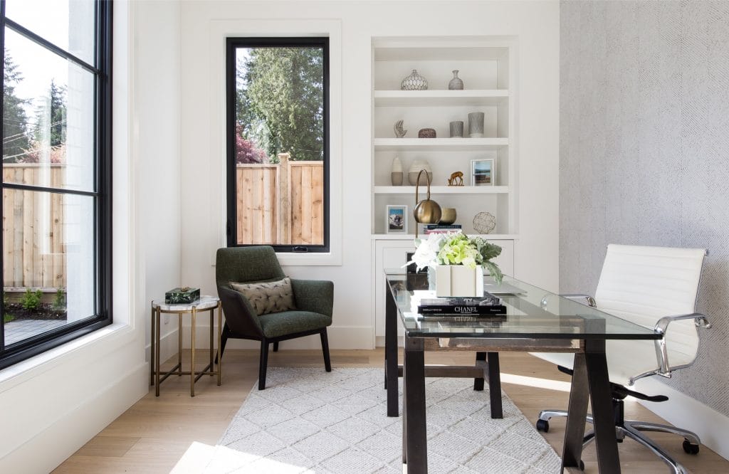Modern home office by Decorilla designer, Dina H.
